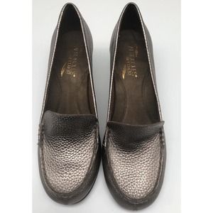 Aerosoles Heelrest Sz 8.5M Shoes Women's Leather Wise Choice 2.5" Heel Comfort